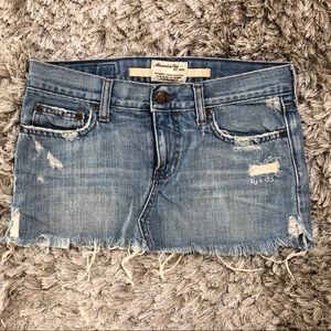 Abercrombie & Fitch | Distressed Denim Skirt